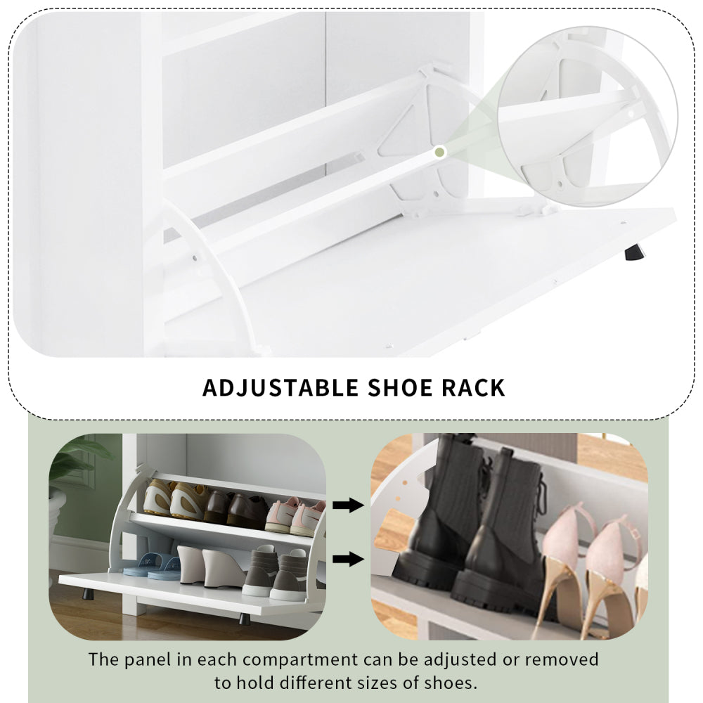 Ramirez Shoe Cabinet (White)