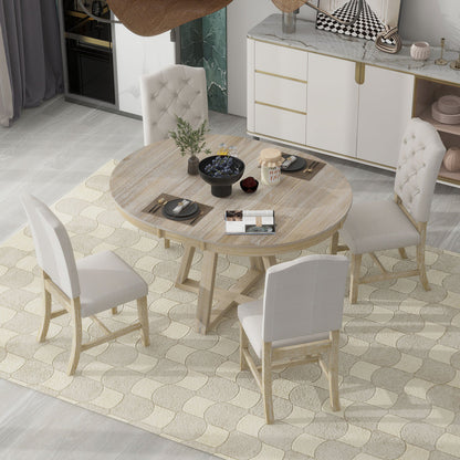 Oliver Dining Set, Set of 5 (Natural)