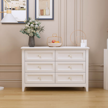 Jolene Dresser, 6 Drawers (White)