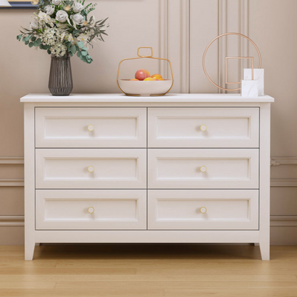 Jolene Dresser, 6 Drawers (White)