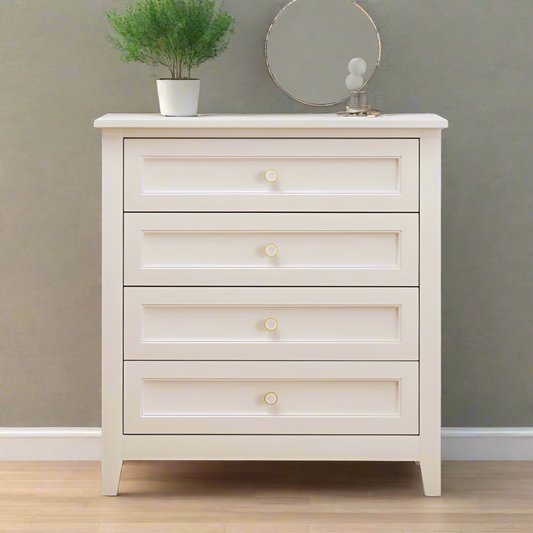 Jolene Dresser, 4 Drawers (White)