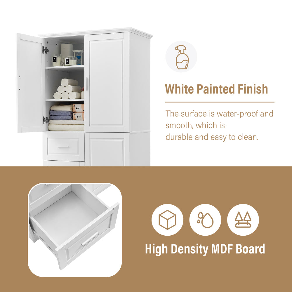 Moises Bathroom Cabinet (White)