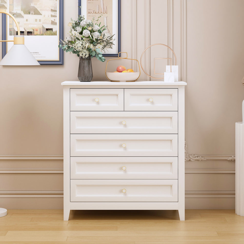 Jolene Dresser, 6 Drawers (White)