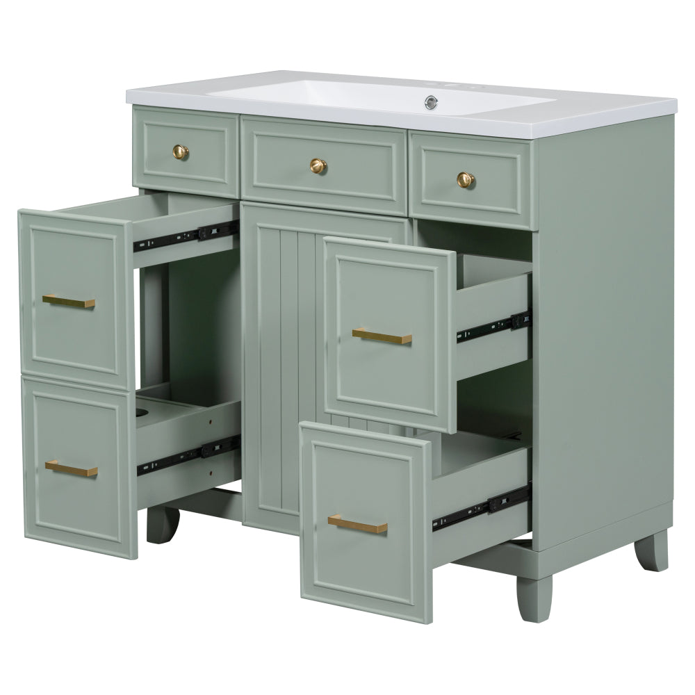 Middleton Bathroom Vanity, Green