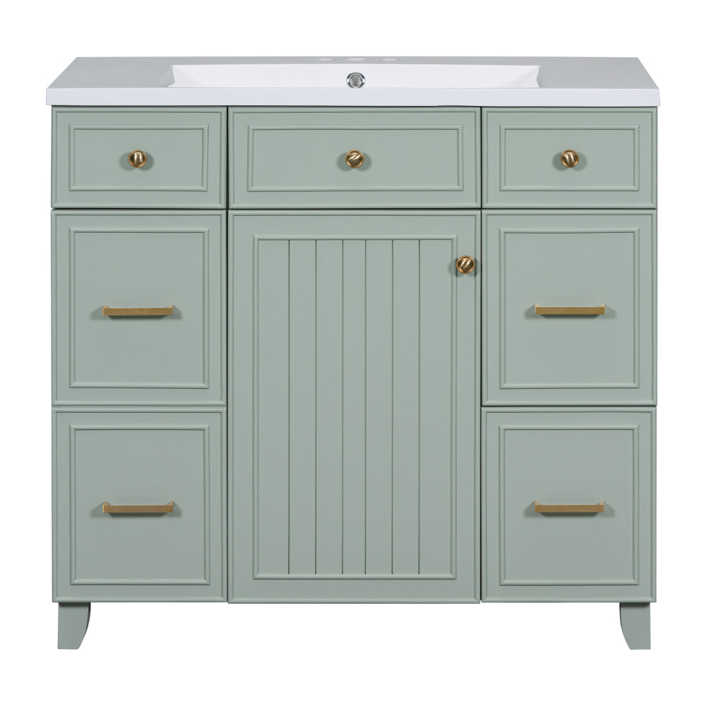 Middleton Bathroom Vanity, Green