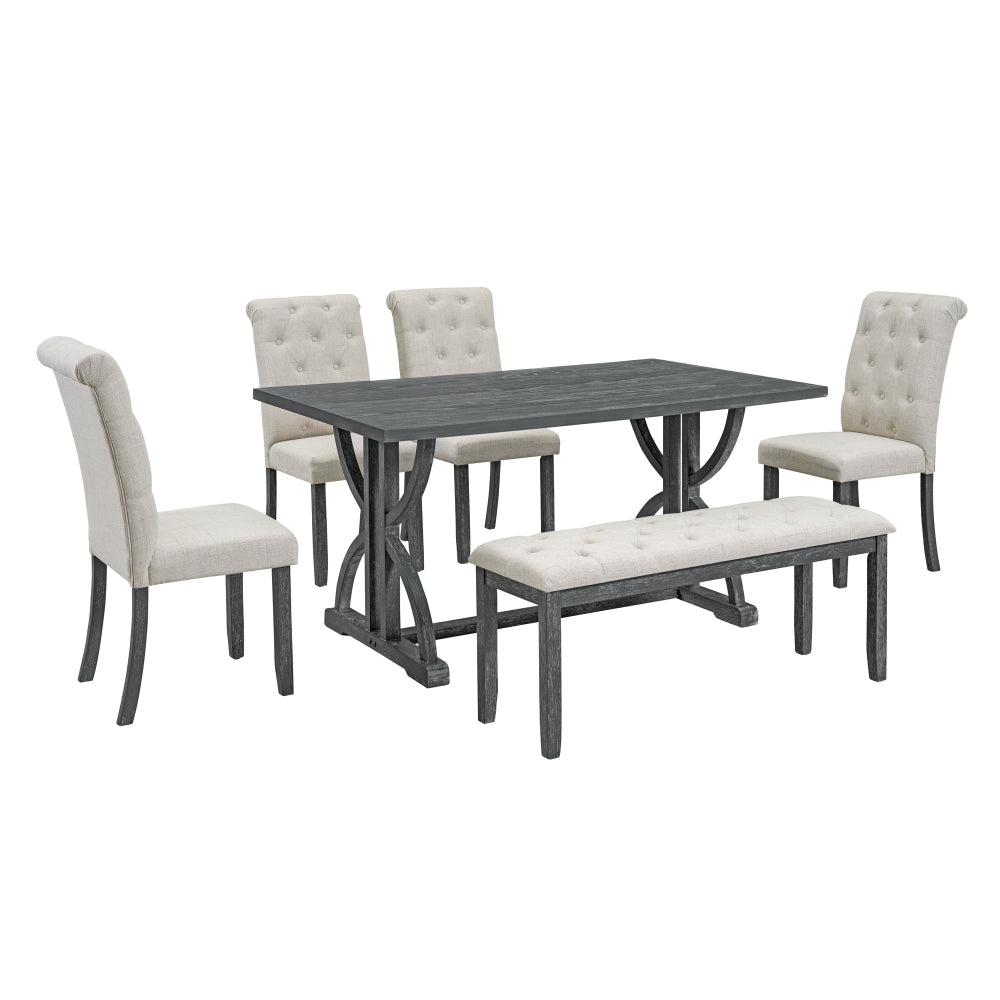 Nova Dining Set, Set of 6 (Grey)