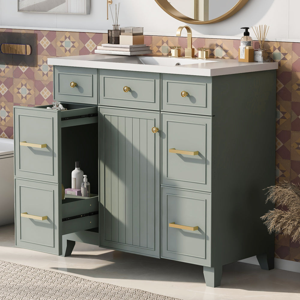 Middleton Bathroom Vanity, Green