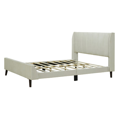 Eithan Bed Frame, Queen (Beige)