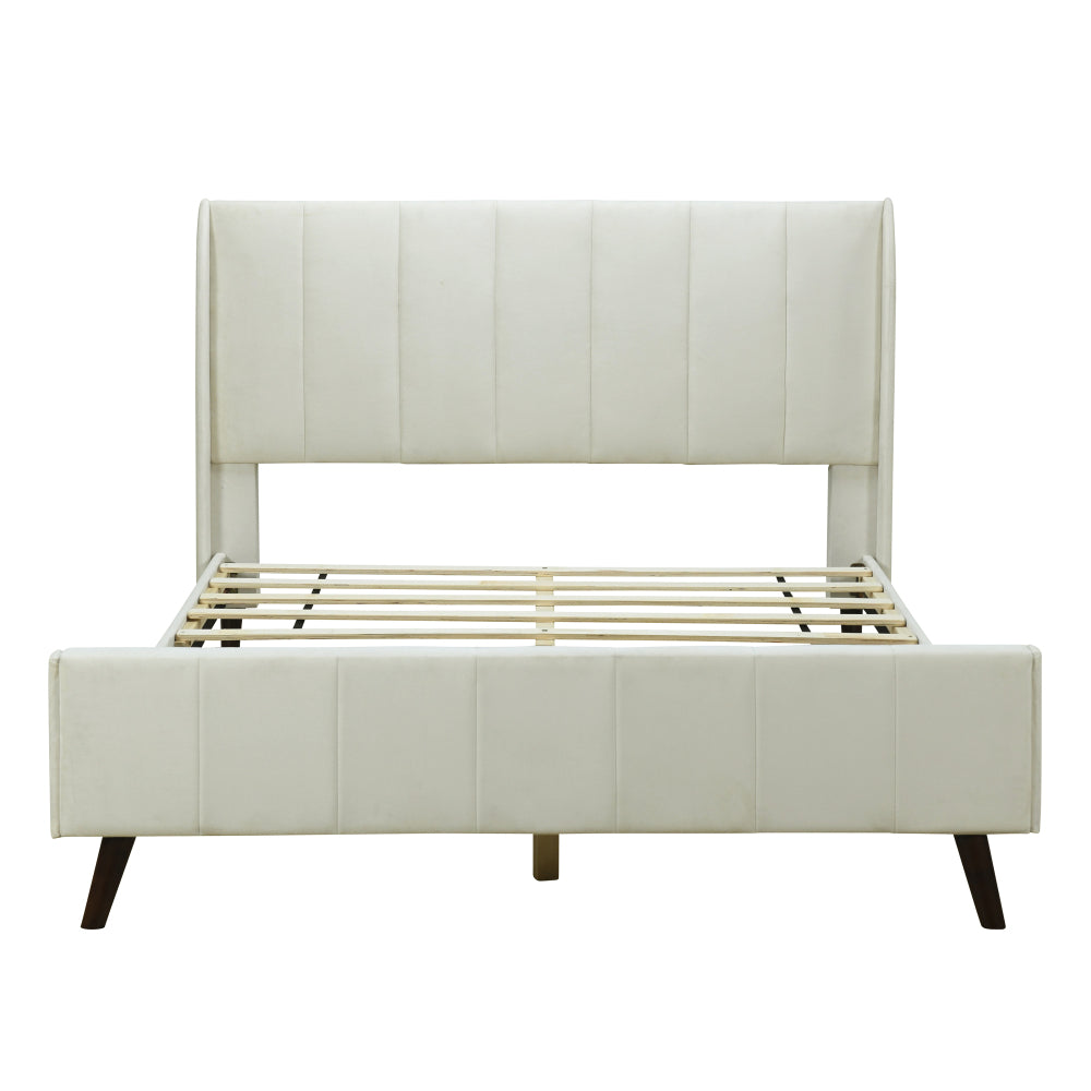 Eithan Bed Frame, Queen (Beige)