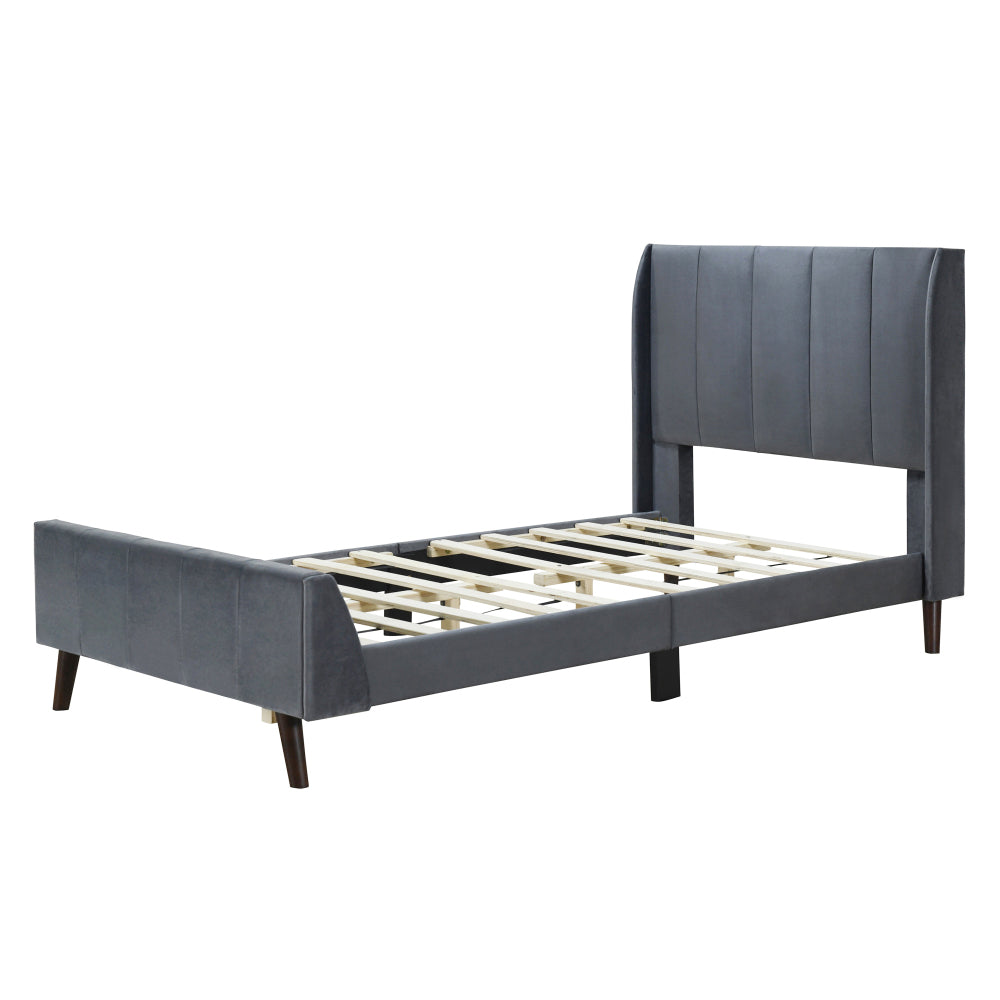 Eithan Bed Frame, Twin (Grey)