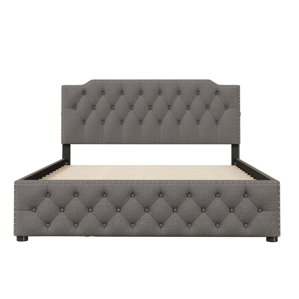 Jasmine Bed Frame, Queen (Grey)