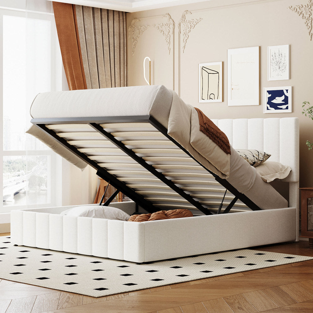 Harley Bed Frame, Queen (White)