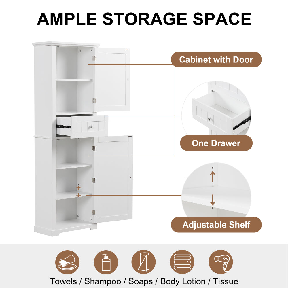 Amber Bathroom Cabinet (White)