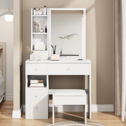 Deborah Vanity Desk, White