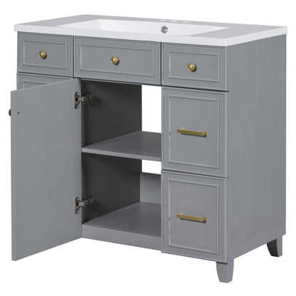 Middleton Bathroom Vanity, Grey