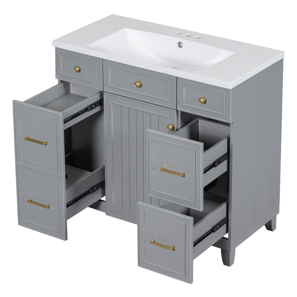 Middleton Bathroom Vanity, Grey