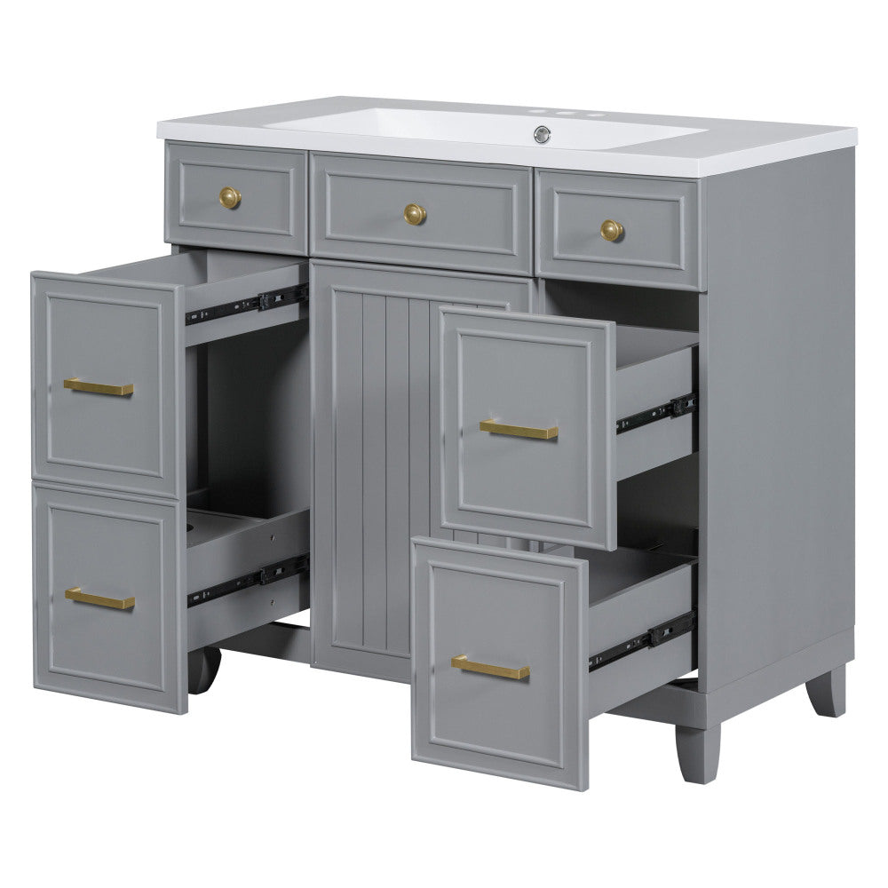 Middleton Bathroom Vanity, Grey