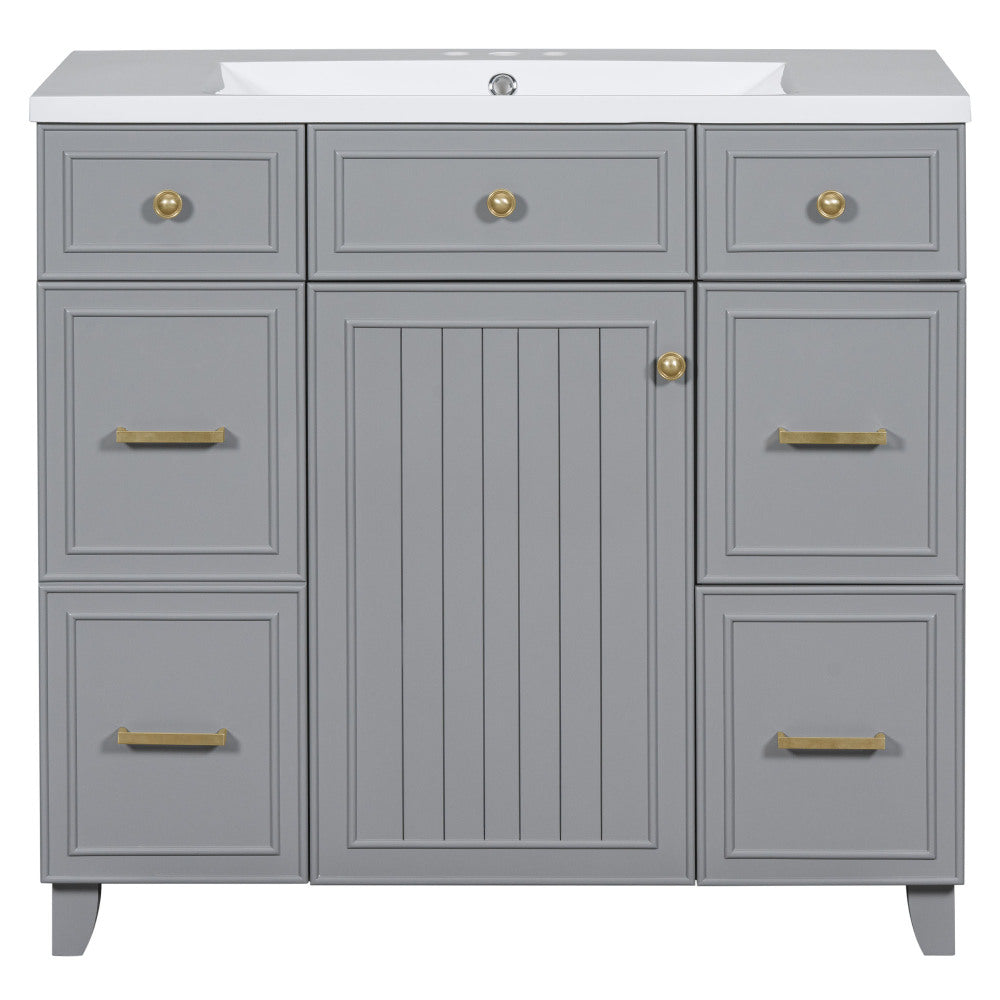 Middleton Bathroom Vanity, Grey