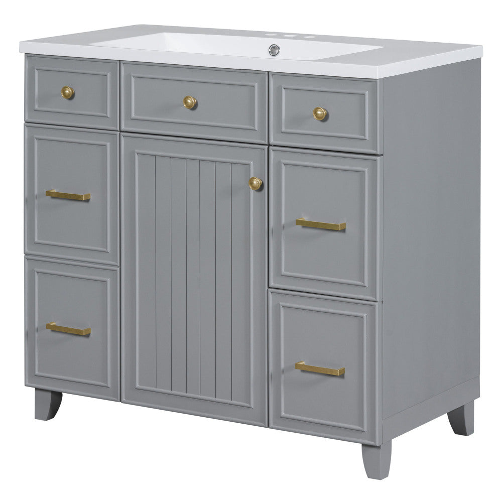 Middleton Bathroom Vanity, Grey