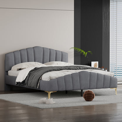 Cortes Bed, Queen (Grey)