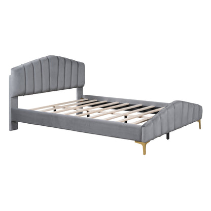 Cortes Bed, Queen (Grey)