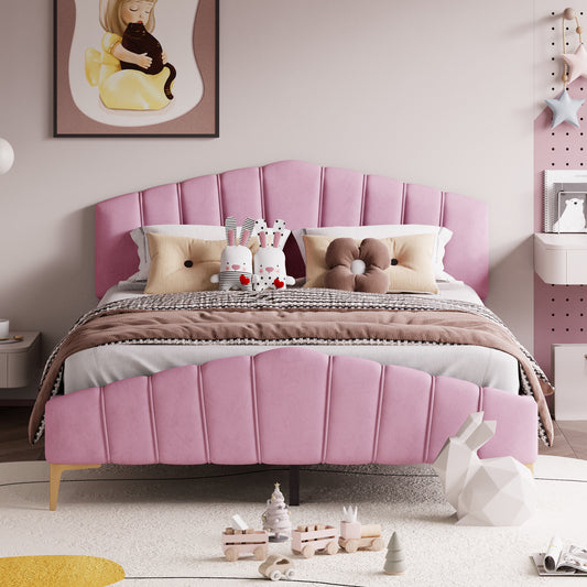 Cortes Bed, Queen (Pink)