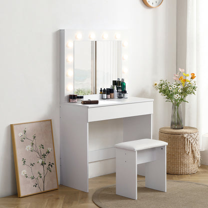 Ayden Vanity Desk, White