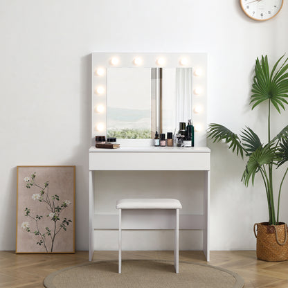 Ayden Vanity Desk, White