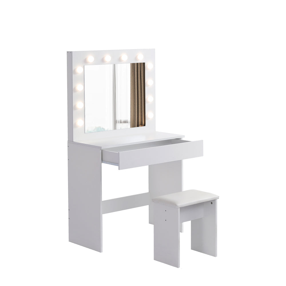 Ayden Vanity Desk, White