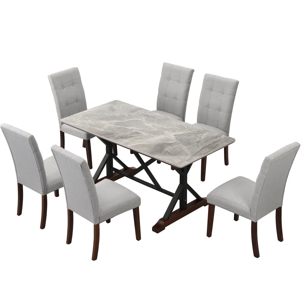 Larson Dining Set, Set of 7