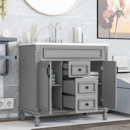 Becker Bathroom Vanity (Grey)