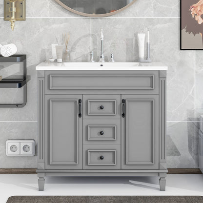Becker Bathroom Vanity (Grey)