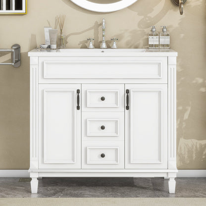 Becker Bathroom Vanity (White)