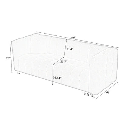 Siena 80" Sofa (Gray)