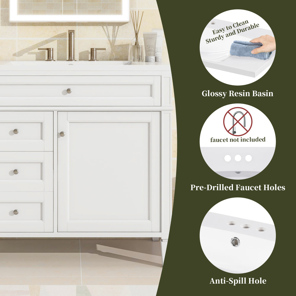 Colon Bathroom Vanity (White)