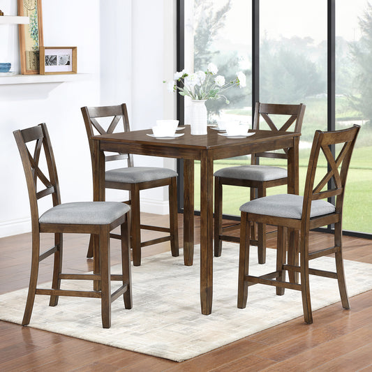 Roach Dining Set, Set of 4 (Walnut)