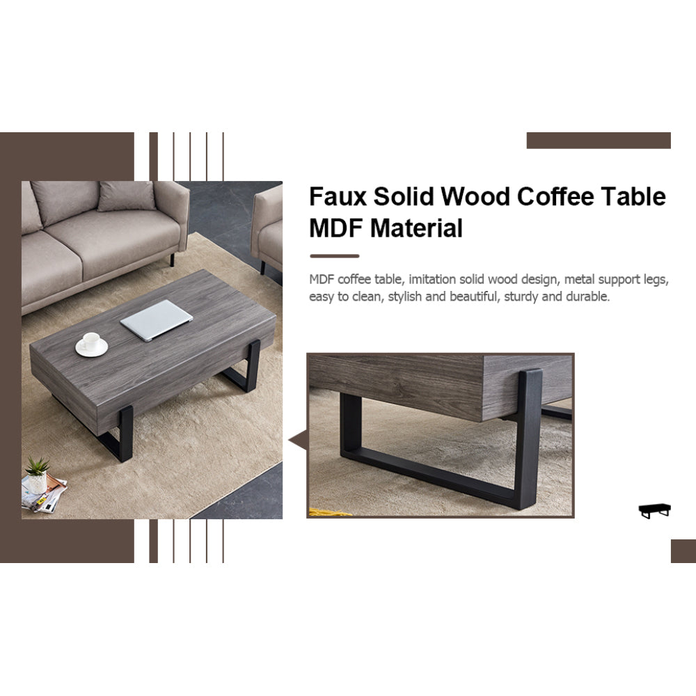 Ezra Coffee Table (Gray)