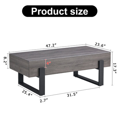 Ezra Coffee Table (Gray)