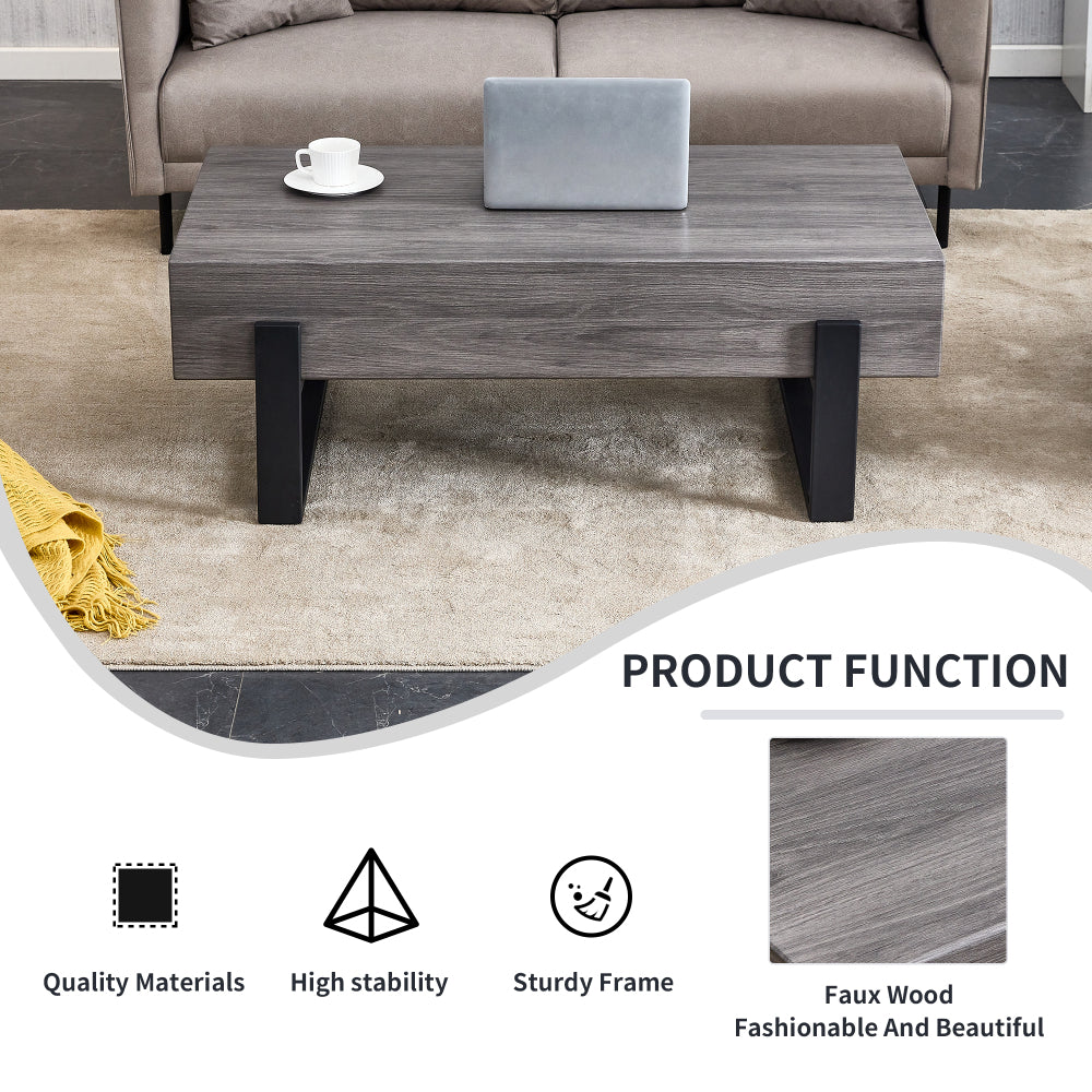 Ezra Coffee Table (Gray)