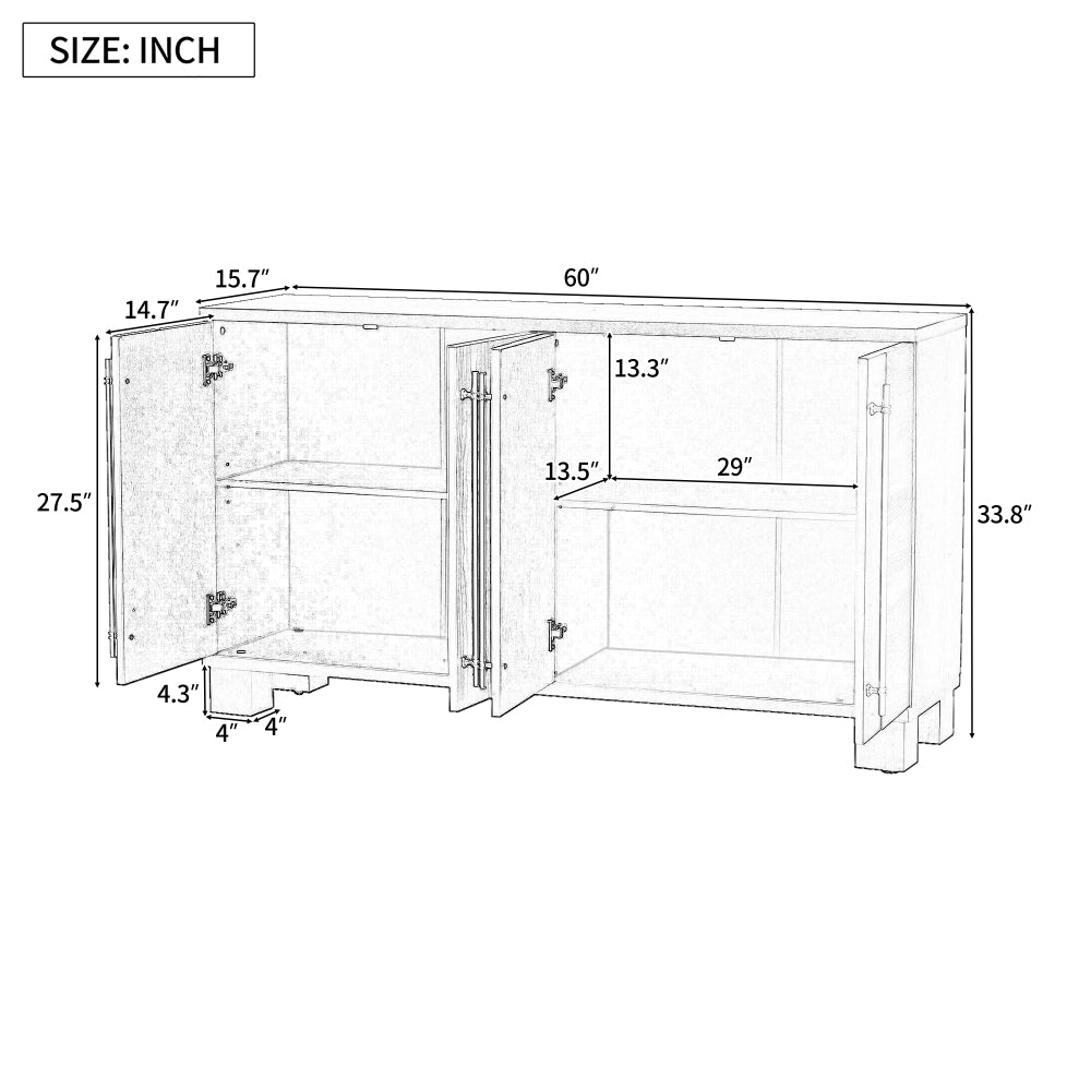 Chaya Accent Cabinet (Taupe)