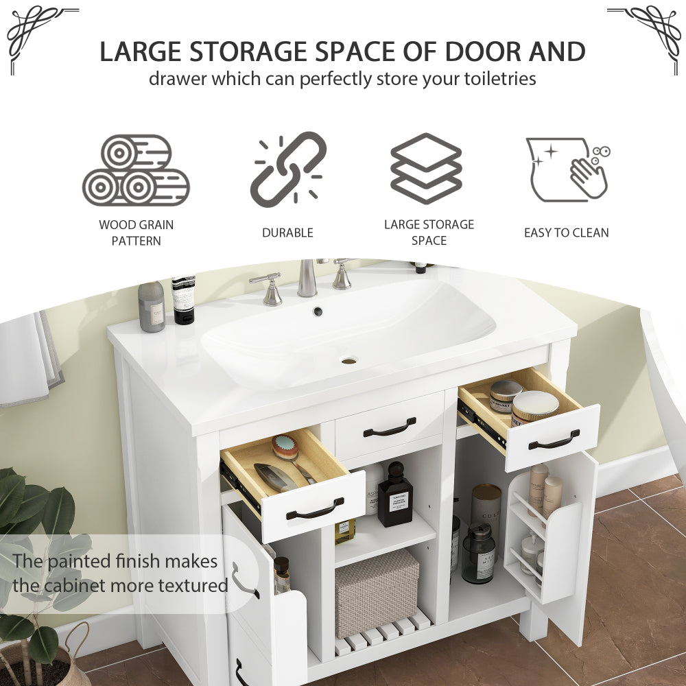 Krueger Bathroom Vanity (White)