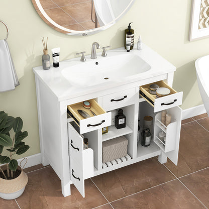 Krueger Bathroom Vanity (White)