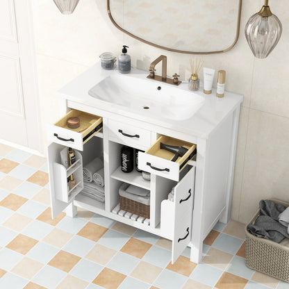 Krueger Bathroom Vanity (White)