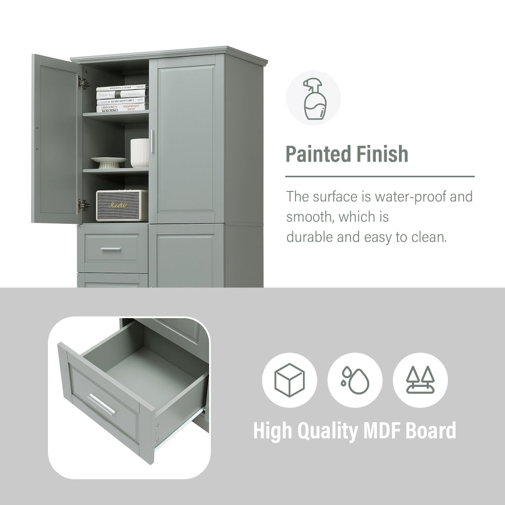 Moises Bathroom Cabinet (Grey)