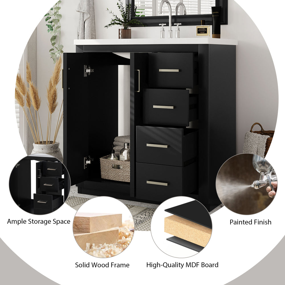 Rojas Bathroom Vanity (Black)