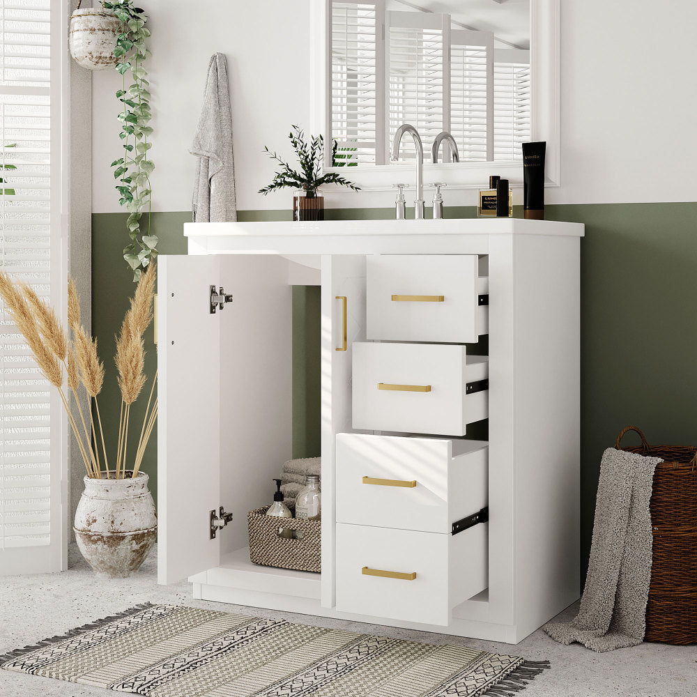 Rojas Bathroom Vanity (White)