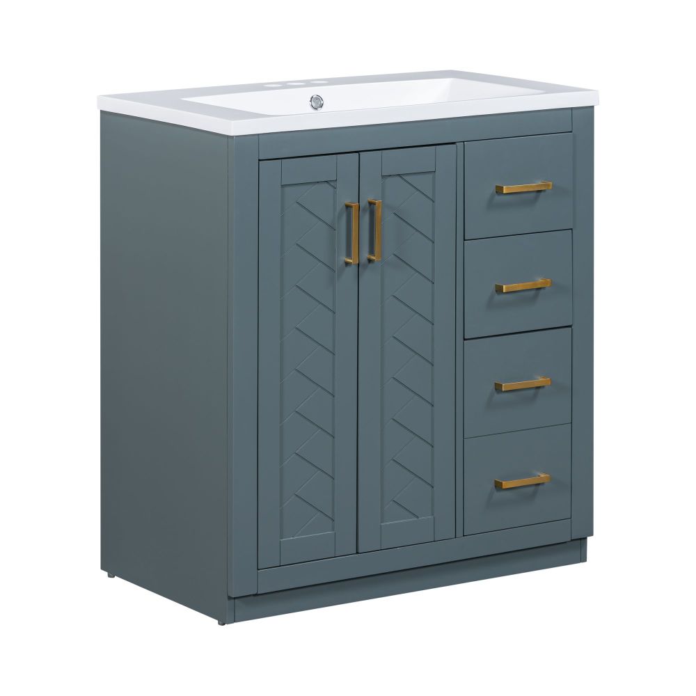 Rojas Bathroom Vanity (Navy Blue)