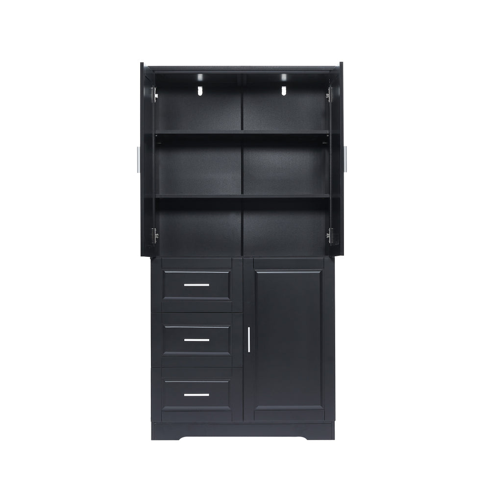 Moises Bathroom Cabinet (Black)