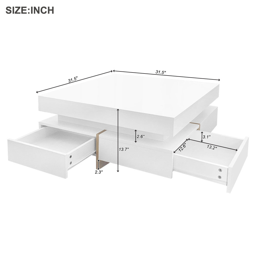 Moreno Coffee Table (White)