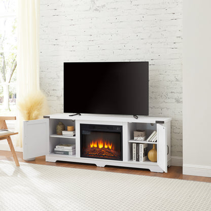 Aiden TV Stand, Fireplace